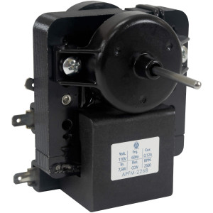 Appli Parts APFM-2268 Motor Ventilador para evaporadores de refrigeradoras 110 V, 60 Hz, 0.12 A, 7.5 W, 2500 rpm, CCW Giro contrario a las agujas del reloj, eje 2.8cm Sirve 200D2940P001C, 200D2940P002, P009, WR01F02268 