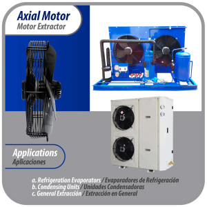 Appli Parts AXF-450-4 Extractor Axial 450 mm (17-3/4 pulg) 220-440 V, 3 ph, 60 Hz, 300 W, 1600 rpm, Rango Temperatura -30 C a 60 C, incluye aspa y base tipo jaula Appli Parts AXF-450-4 Extractor Axial 450 mm (17-3/4 pulg) 220-440 V, 3 ph, 60 Hz, 300 W, 1600 rpm, Rango Temperatura -30 C a 60 C, incluye aspa y base tipo jaula