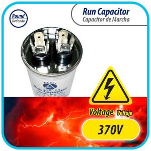 Appli Parts Condensador Capacitor de Marcha 12.5 Mfd uF (microfaradios) 370VAC CBB65 Universal Aire acondicionado y otras aplicaciones Redondo UL E476928 7.6cm Alto 4.1cm Ancho CON-112.5-370-R Appli Parts Condensador Capacitor de Marcha 12.5 Mfd uF (microfaradios) 370VAC CBB65 Universal Aire acondicionado y otras aplicaciones Redondo UL E476928 7.6cm Alto 4.1cm Ancho CON-112.5-370-R