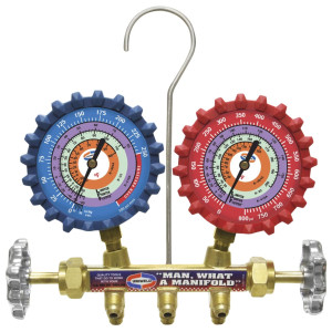Uniweld QS4L3H Juego Manometro Completo (R-410a/R-22r/R-404a) Psi/ F con Mangueras 3 pies Uniweld QS4L3H Juego Manometro Completo (R-410a/R-22r/R-404a) Psi/ F con Mangueras 3 pies