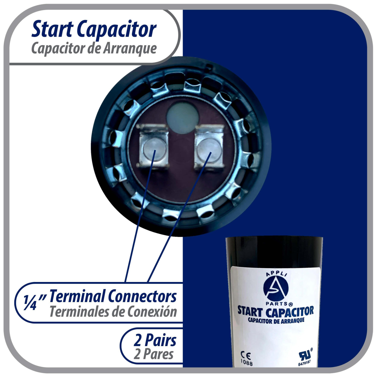 CPM90MF. CONDENSADOR ARRANQUE MOTOR 90uF - Tecnoteca