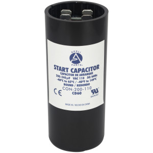 Appli Parts Condensador Capacitor Arranque 200-240 Mfd (microfaradios) uF 110-125 VAC remplazo universal para motores electricos de distintas aplicaciones 3.7cm Diametro 8.6cm Alto CON-200-110
 Appli Parts Condensador Capacitor Arranque 200-240 Mfd (microfaradios) uF 110-125 VAC remplazo universal para motores electricos de distintas aplicaciones 3.7cm Diametro 8.6cm Alto CON-200-110