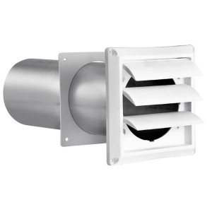 Rejilla De Ventilacion Blanca 3" Lambro Con Tubo 290W